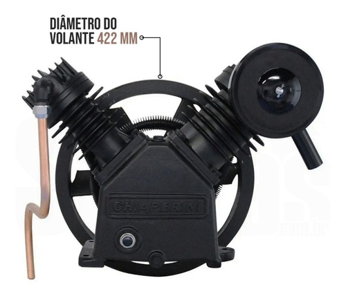 Imagem 3 de 6 de Cabeçote Compressor 20 Pés Alta Pressão 665cj20 Chiaperini