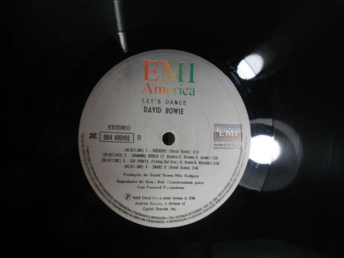 David Bowie Lets Dance Lp 1985 Ótimo Estandar (Usado)