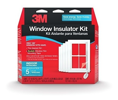 Imagen 1 de 3 de Kit De Aislador De Ventana Interior De 3m, 5 Ventanas