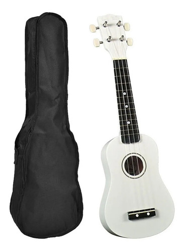 Imagen 2 de 10 de Ukelele Soprano De Madera + Funda + Cuerda + Pua + Colores