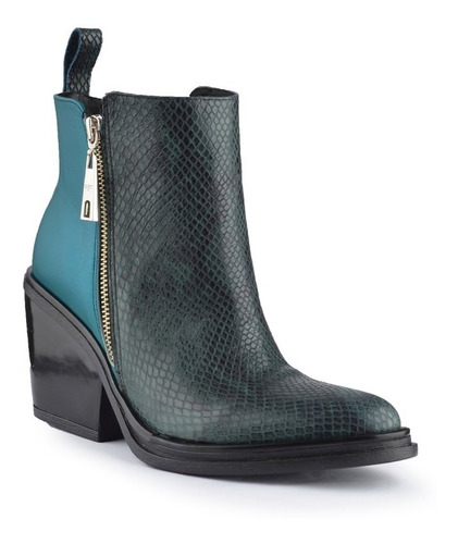 Imagen 3 de 7 de Botinetas Botitas Botas De Mujer De Cuero Kioto - Ferraro