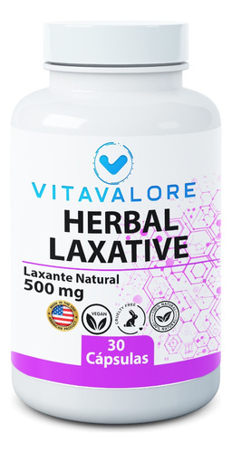 Herbal Laxative Laxante 30 Cápsulas Origen Usa Vitavalore