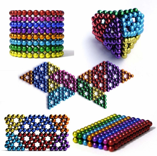 Bolitas Mágicas Magnéticas De Juguete 5 Mm 216 Piezas