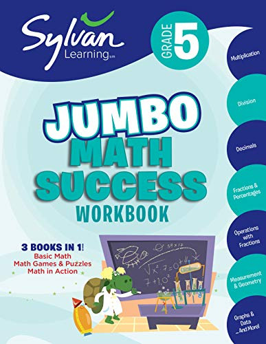 Book : 5th Grade Jumbo Math Success Workbook 3 Books In...