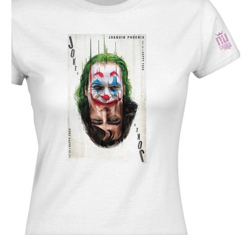 Camiseta Cuello Redondo Guason Joker Rostro Película Tv Idk