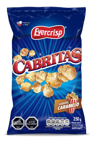 Cabritas Evercrips Con Caramelo Bolsa 250 G