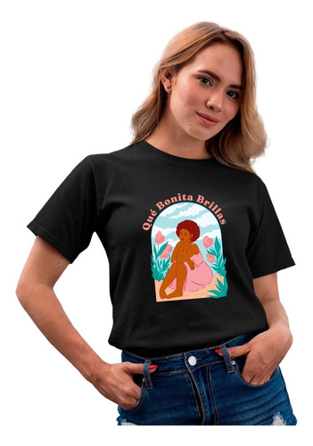 Playera Oversized - Frases Feministas - Que Bonita Brillas