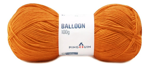 Lã Balloon Pingouin 100g 300mts Tex 333 Crochê Tricô Cor 2234- Jerimum