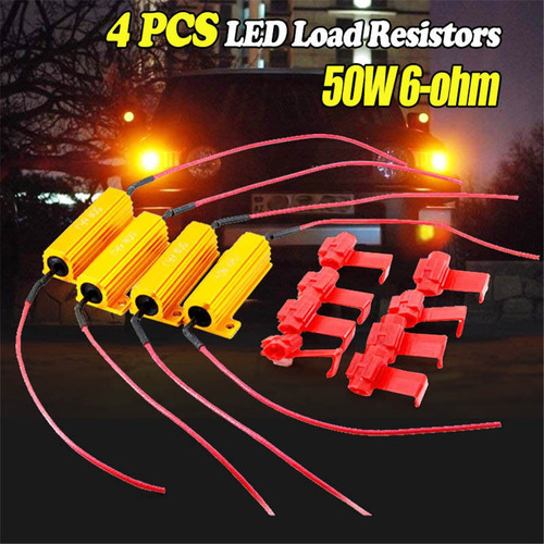 Imagen 1 de 9 de 4pcs 50w 12ohm 12rj Led Resistencia De Carga Decodificador F