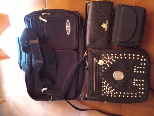 Lote De Carteras Y Bolso Billetera Etc . Todo Junto 