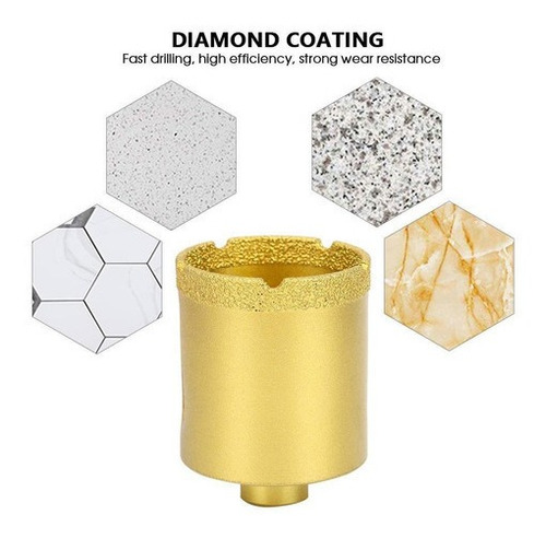 Imagen 2 de 2 de Broca Copa Diamantada 40 Mm Perforación Porcelanato Ceramica