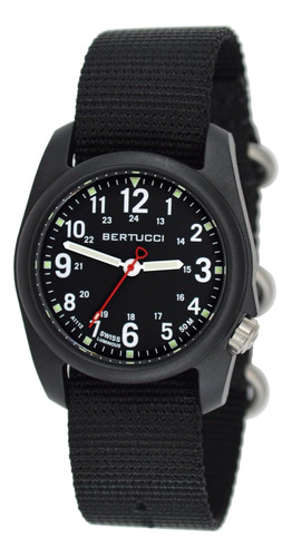 Bertucci Dx3 Reloj Field Para Hombre | Correa De Nailon Negr