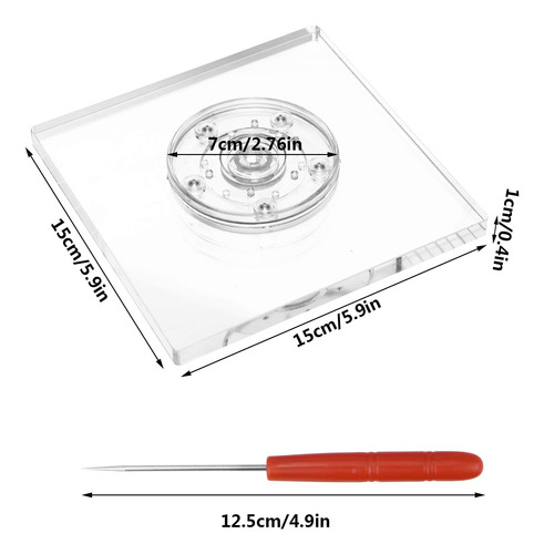 Dxhycc Kit Decoracion Galleta Incluye 1 Placa Giratoria 4 6