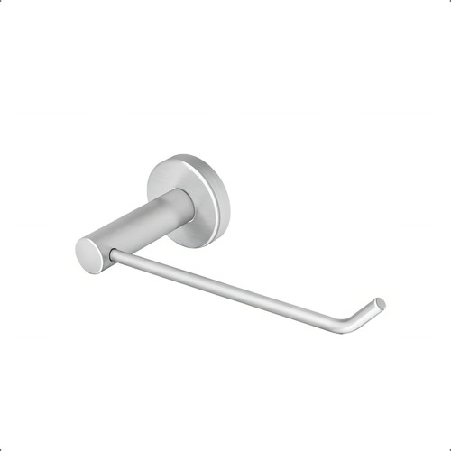 Grego Metal athenas porta papel higiênico 15x5cm prateado escovado
