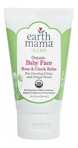 Earth Mama Baby Face Bálsamo Orgánico De La Nariz Y La Mejil