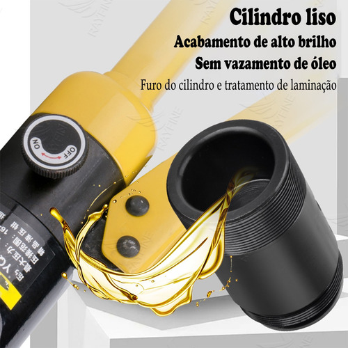 Alicate Hidraulico Crimpar Prensar Terminal 10mm A 300mm