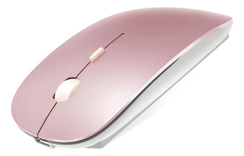Ratón Bluetooth Klo Oro Rosa Recargable 1600 Dpi