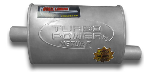 Silenciador Turbo Power Metur Serie 40 Der 2 1/2 Lat/centro