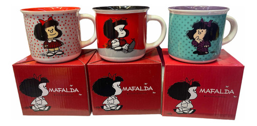 Taza Cerámica Mafalda 100% Nueva Costo Pub. Por Taza