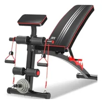 Comprar Banca Libre De Pecho Press + Predicador +ligas Pesas Gym