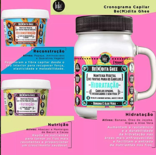 Kit Cronograma Lola 100g + Mascara De Hidratação 350g