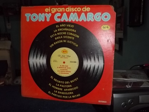 Disco Lp Vinilo Tony Camargo El Gran Disco De 