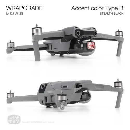 Wrapgrade Skin Compatible Con Dji Air 2s | Color De Acento .
