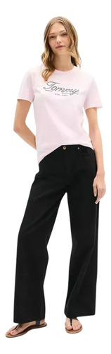 Playera Casual Tommy Hilfiger Moda Mujer Algodón - Original