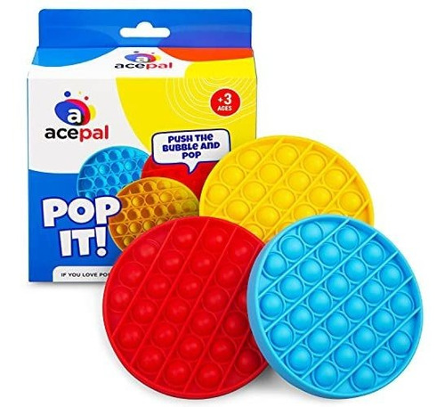Ace Pal Pop On It Fidget Toy-3 Pack Juguetes 6357q