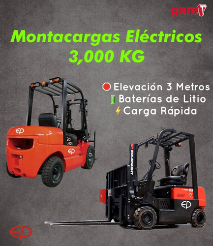 Montacargas Eléctrico 3,000 Kg