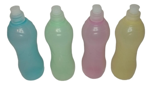 40 Botellas Transparente Plásticas Deportivas Con Picosport 