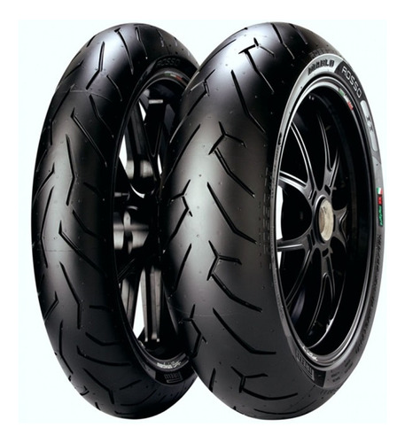 Par Pneu Moto 140/70-17 + 110/70-17 Diablo Rosso 2 Pirelli