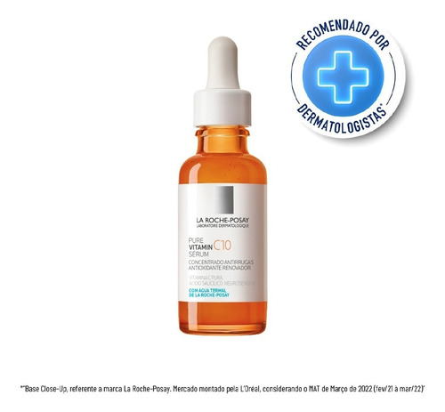  La Roche-Posay Sérum Anti-idade Pure Vitamin C10 Concentrado Antirrugas Antioxidante Renovador 30ml