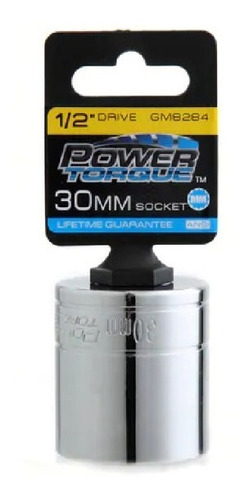 Dado Metrico Estandar De 12 Puntos 1/2¨ 30mm Power Torque