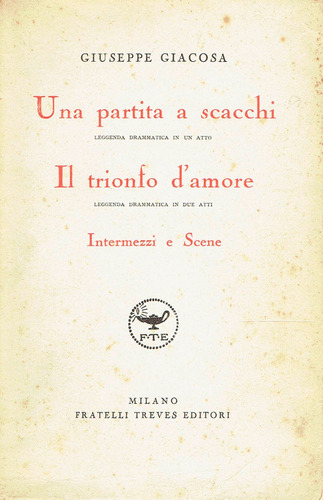 Una Partita A Scacchi - Giuseppe Giacosa (Usado)