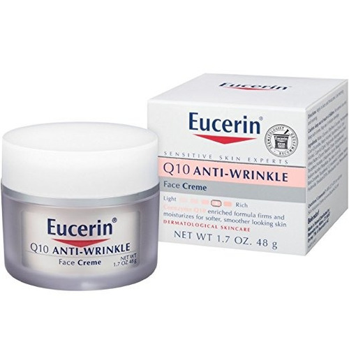 Crema Eucerin Para Piel Sensible, Para Rostro, Con Q10, Anti