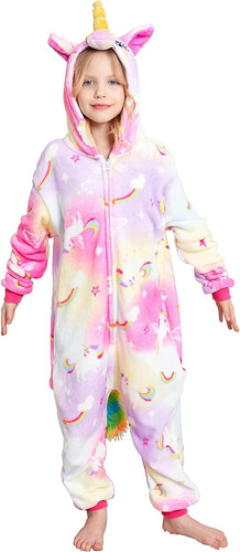 Cos Time Pijama Una Pieza Unicornio Para Niños Disfraz Hallo