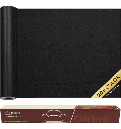 Onine Cuero Autoadhesivo Repara Muebles 40x152cm Negro 