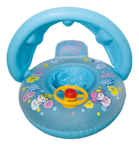 Anillo De Natación Inflable Con Protector Solar Para Bebés