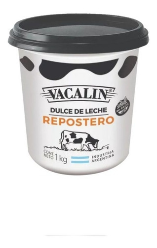 Imagen 1 de 1 de Dulce De Leche Vacalin Repostero 1 Kg - Envasado Original
