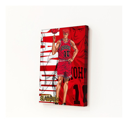 Cuadro Slam Dunk Hanamichi Sakuragi Equipo Shohoku Rojo