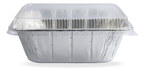 Molde De Aluminio Media Pavera Alta Con Tapa Baja 5.8l 5 Pz Plateado