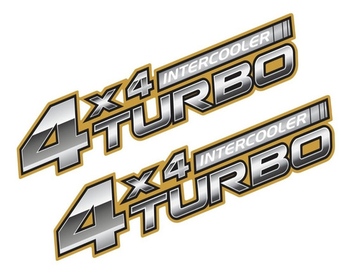 Kit Adesivo Hilux 4x4 Turbo Intercooler Par 2007 4x4ti06 Fgc