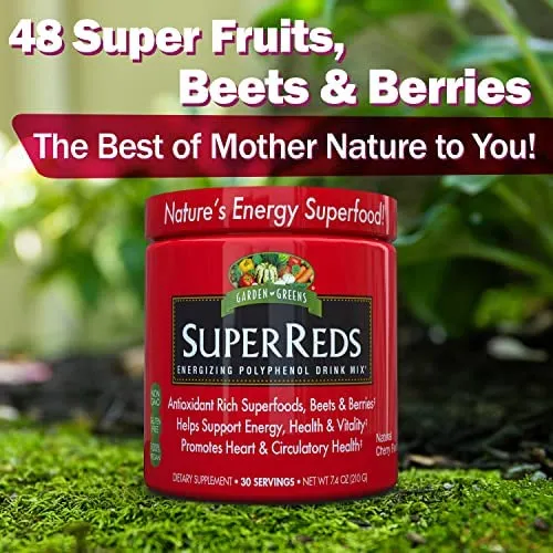 Garden Greens Super Reds Superalimentos Polifenoles Energiza