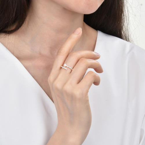 Anillo Ajustable De Plata 925 (lan05)