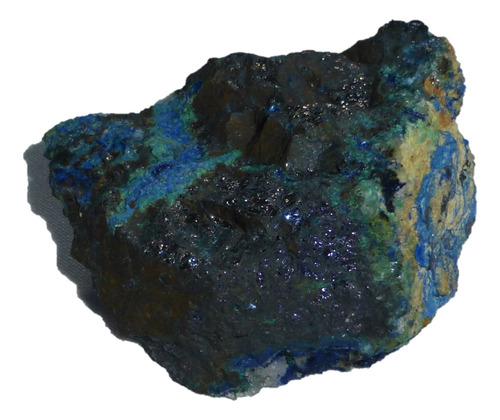 Mineral De Coleccion Covellita En Matriz Con Azurita 