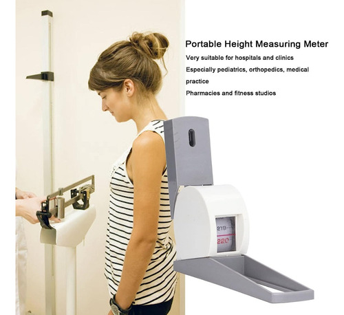 Tallímetro Portatil Con Soporte Redondo - Regla Altura 2,2 M