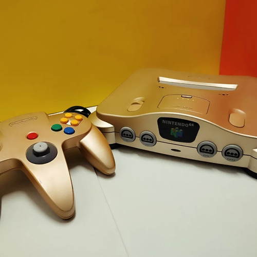 Consola Nintendo 64 Gold Original Made In Japan.