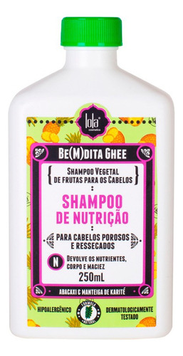 Lola Bemdita Ghee Shampoo 250ml + Mascara Nutrición 100gr