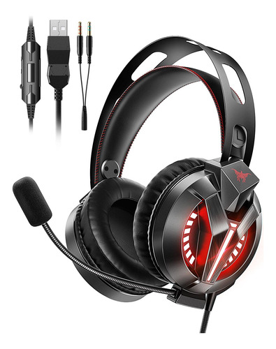 Combatwing Auriculares Para Juegos De Pc Con Microfono Y Luz